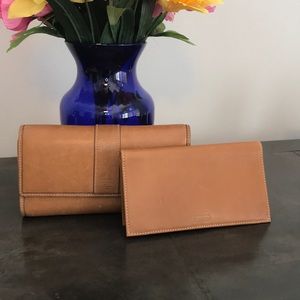 Authentic COACH wallet and checkbook